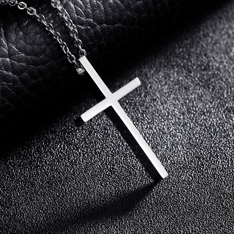 Cross Necklace- Steel
