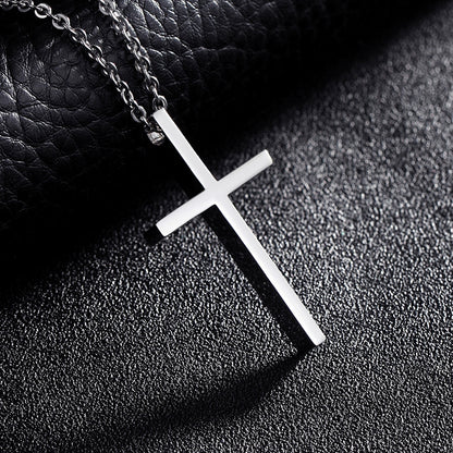 Cross Necklace- Steel