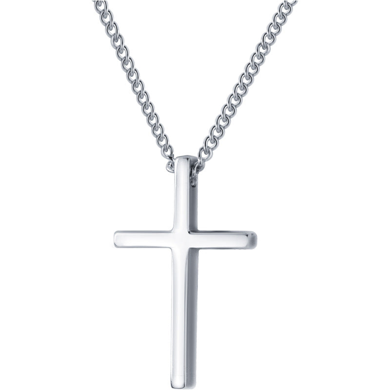 925 sterling silver cross necklace collarbone length