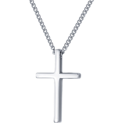 925 sterling silver cross necklace collarbone length