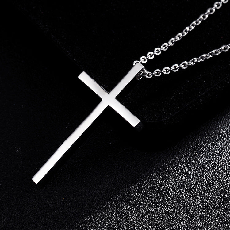 Cross Necklace- Steel