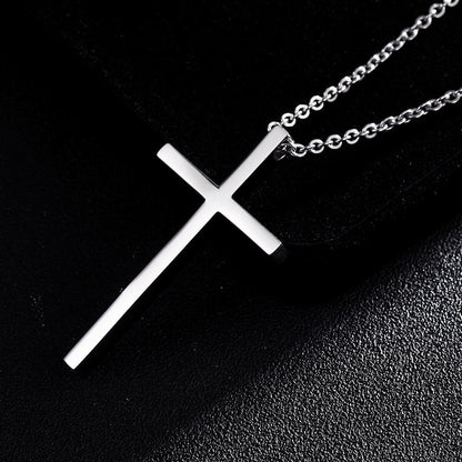Cross Necklace- Steel