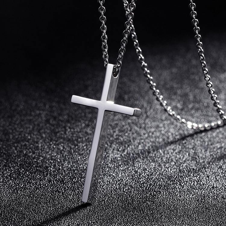 Cross Necklace- Steel