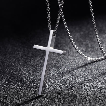 Cross Necklace- Steel