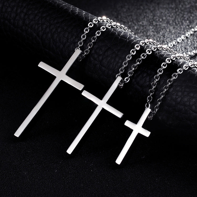 Cross Necklace- Steel