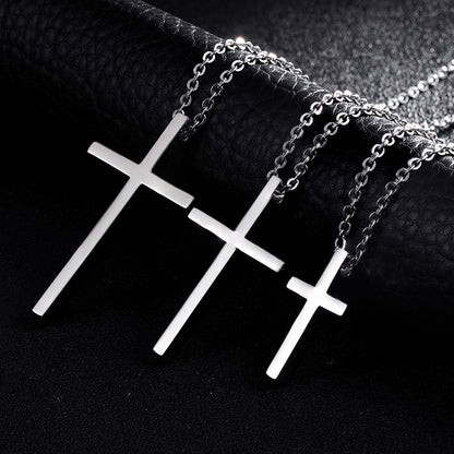 Cross Necklace- Steel