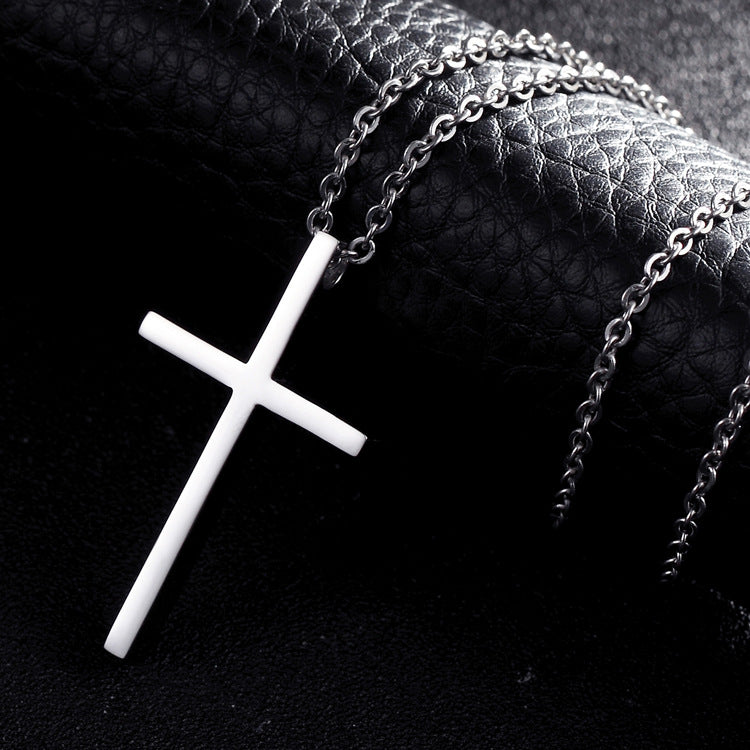 Cross Necklace- Steel