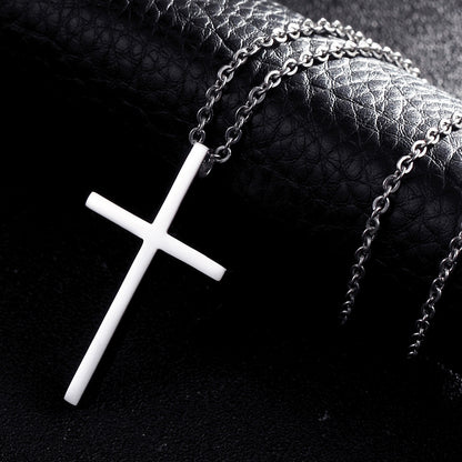 Cross Necklace- Steel