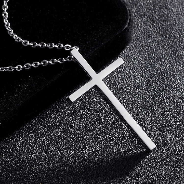 Cross Necklace- Steel