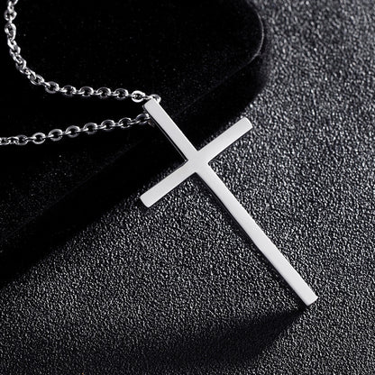 Cross Necklace- Steel
